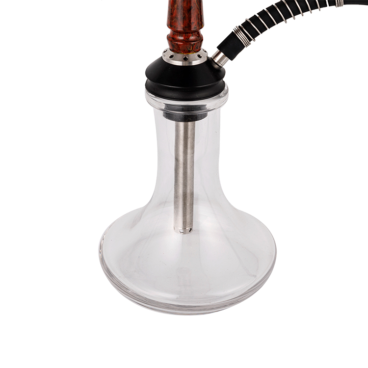 Résine de verre transparente + acier inoxydable + tube de résine Pom chicha monotrou 40 cm